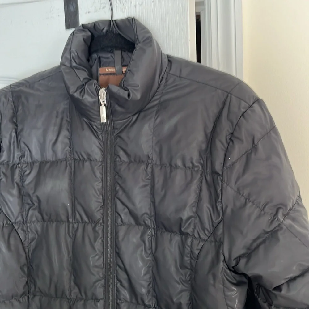 MONCLER LADIES BLACK QUARTER LENGTH JACKET-M—PLEASE READ - Picture 12 of 15